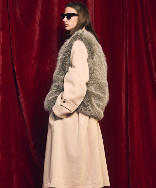 MAISON SPECIAL(メゾンスペシャル)の「《UNISEX》Luxury Volume Eco Fur Prime-Over Vest/ラグジュアリーボリュームエコファープライムオーバーベスト【MAISON SPECIAL/メゾンスペシャル】(ベスト・メンズ・ブラック/グレー・0/1/2)」の17枚目の写真