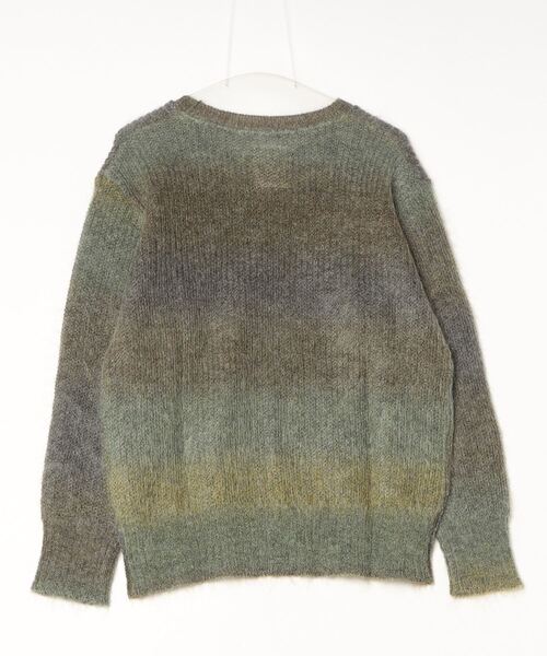 quadro（クオドロ）の「5G引き揃え片畦クルーネック（ニット/セーター・メンズ・グリーン/ブラウン・LARGE/MEDIUM）」の22枚目の写真