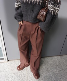 Ameri(�A����)��UND CORD DETAIL STRAIGHT PANTS(�X���b�N�X)