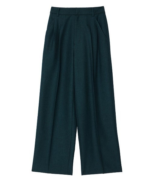 Ameri（アメリ）の「UND CORD DETAIL STRAIGHT PANTS（スラックス・レディース・グリーン/ブラウン/グレー・SMALL/MEDIUM）」の3枚目の写真