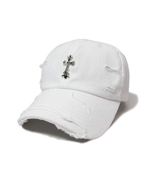 JACKROSE(ジャックローズ)の「UG-クロスダメージCAP(キャップ・メンズ・ホワイト/ブラック・FREE)」の14枚目の写真