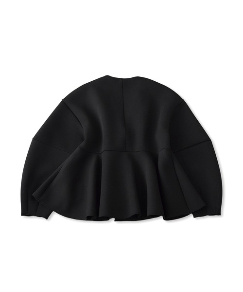 ADAM ET ROPE'（アダムエロペ）の「エッグブローチ付きペプラムカーディガン（カーディガン/ボレロ・レディース・ブラック/キナリ・FREE）」の20枚目の写真