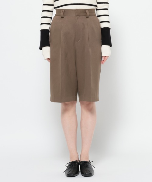 mysty woman（ミスティウーマン）の「タックバミューダハーフパンツ 625328（その他パンツ・レディース・モカ/ブラック・FREE）」の12枚目の写真