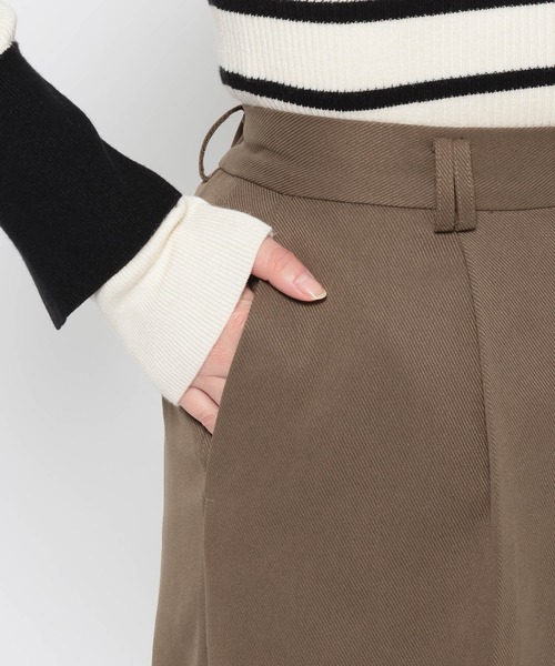 mysty woman（ミスティウーマン）の「タックバミューダハーフパンツ 625328（その他パンツ・レディース・モカ/ブラック・FREE）」の18枚目の写真