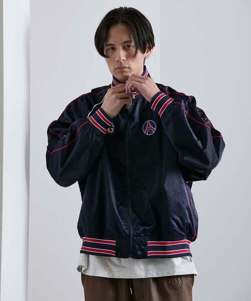 PARIS SAINT-GERMAIN(パリサンジェルマン)の「【Paris Saint-Germain / パリ・サン=ジェルマン】 JP Iconic Satin Zip(その他アウター・メンズ・ホワイト/ネイビー・MEDIUM/LARGE/X-LARGE)」の15枚目の写真