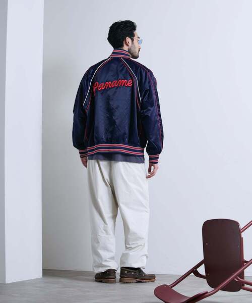 PARIS SAINT-GERMAIN(パリサンジェルマン)の「【Paris Saint-Germain / パリ・サン=ジェルマン】 JP Iconic Satin Zip(その他アウター・メンズ・ホワイト/ネイビー・MEDIUM/LARGE/X-LARGE)」の6枚目の写真