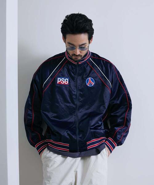 PARIS SAINT-GERMAIN(パリサンジェルマン)の「【Paris Saint-Germain / パリ・サン=ジェルマン】 JP Iconic Satin Zip(その他アウター・メンズ・ホワイト/ネイビー・MEDIUM/LARGE/X-LARGE)」の12枚目の写真