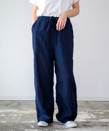 D.M.G. | [D.M.G / ディーエムジー] コットンリネンインディゴムラ糸シャンブレー リラックスイージーパンツ(その他パンツ)