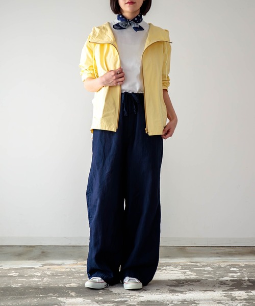 D.M.G.（ドミンゴ）の「[D.M.G / ディーエムジー] コットンリネンインディゴムラ糸シャンブレー リラックスイージーパンツ（その他パンツ・レディース・ワンウォッシュ・FREE）」の11枚目の写真