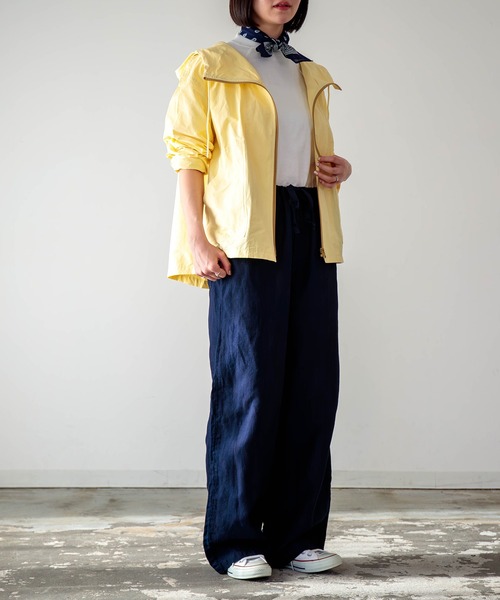 D.M.G.（ドミンゴ）の「[D.M.G / ディーエムジー] コットンリネンインディゴムラ糸シャンブレー リラックスイージーパンツ（その他パンツ・レディース・ワンウォッシュ・FREE）」の13枚目の写真