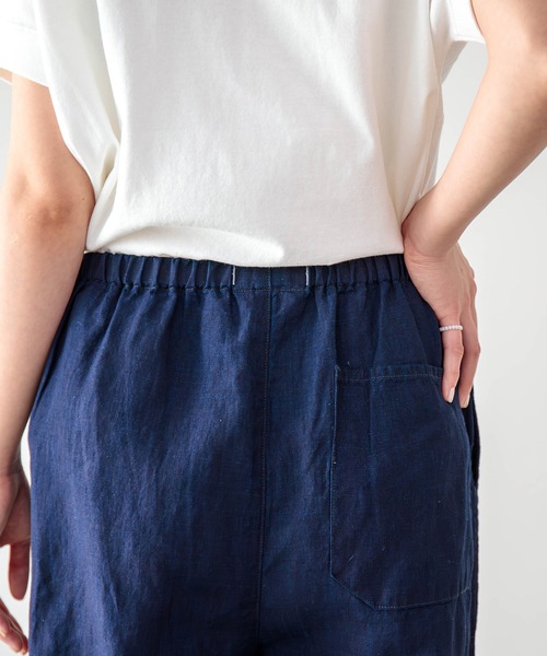 D.M.G.（ドミンゴ）の「[D.M.G / ディーエムジー] コットンリネンインディゴムラ糸シャンブレー リラックスイージーパンツ（その他パンツ・レディース・ワンウォッシュ・FREE）」の20枚目の写真