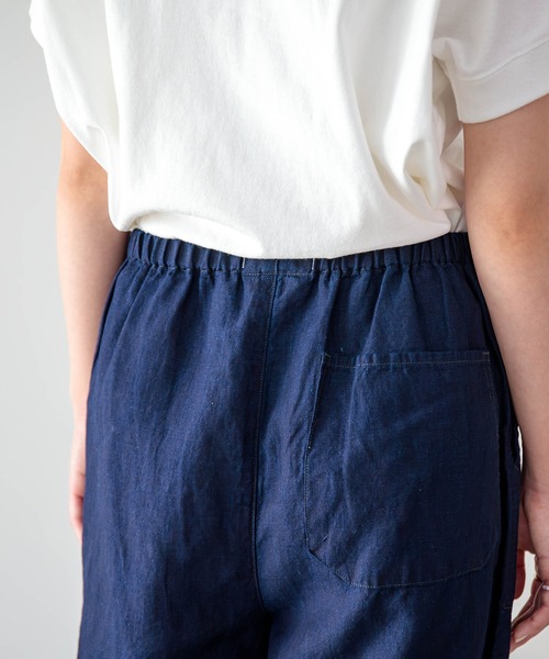 D.M.G.（ドミンゴ）の「[D.M.G / ディーエムジー] コットンリネンインディゴムラ糸シャンブレー リラックスイージーパンツ（その他パンツ・レディース・ワンウォッシュ・FREE）」の19枚目の写真