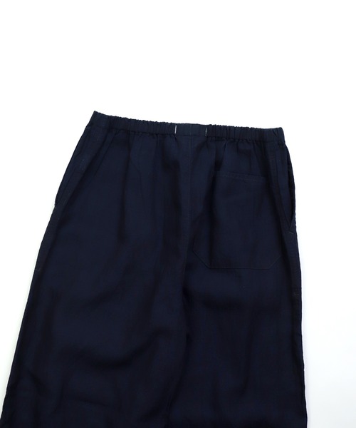 D.M.G.（ドミンゴ）の「[D.M.G / ディーエムジー] コットンリネンインディゴムラ糸シャンブレー リラックスイージーパンツ（その他パンツ・レディース・ワンウォッシュ・FREE）」の3枚目の写真