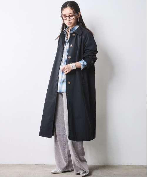 CHIC STYLE(シックスタイル)の「チェックシャツ<大きいサイズ有>シックスタイル(シャツ/ブラウス・レディース・ブラック系/ブルー系・5L/4L/3L/LL/L/M)」の10枚目の写真