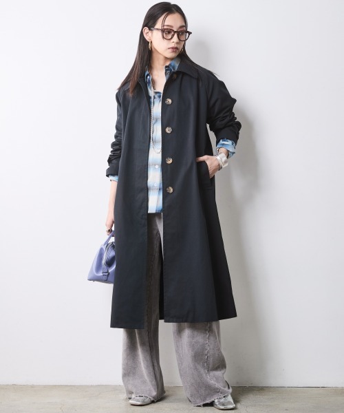 CHIC STYLE(シックスタイル)の「チェックシャツ<大きいサイズ有>シックスタイル(シャツ/ブラウス・レディース・ブラック系/ブルー系・5L/4L/3L/LL/L/M)」の11枚目の写真