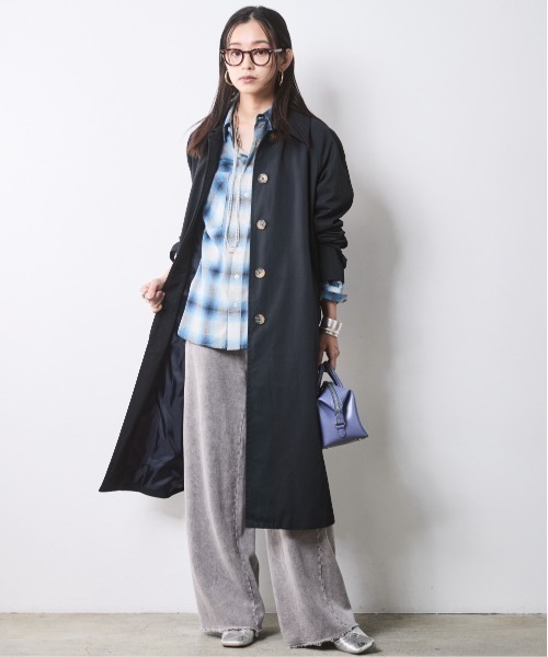 CHIC STYLE(シックスタイル)の「チェックシャツ<大きいサイズ有>シックスタイル(シャツ/ブラウス・レディース・ブラック系/ブルー系・5L/4L/3L/LL/L/M)」の14枚目の写真