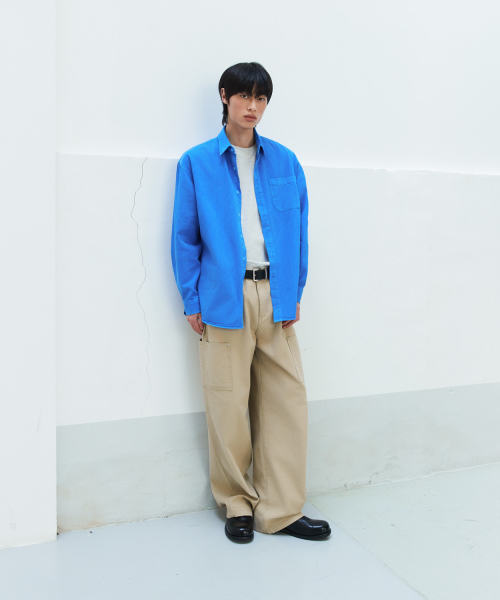 LEIRE（ルアール）の「オックスフォードサイドポケットワークパンツ[ベージュ]（デニムパンツ・メンズ・その他・MEDIUM/LARGE/X-LARGE）」の5枚目の写真