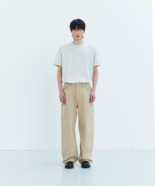 LEIRE（ルアール）の「オックスフォードサイドポケットワークパンツ[ベージュ]（デニムパンツ・メンズ・その他・MEDIUM/LARGE/X-LARGE）」の6枚目の写真