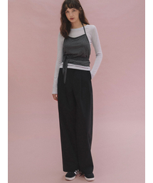 ANDNEEDS（アンドニーズ）の「Amber cotton wide pants (black)（その他パンツ）」