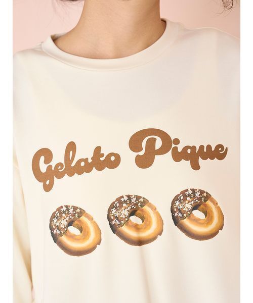 gelato pique（ジェラートピケ）の「ドーナツワンポイントロンT