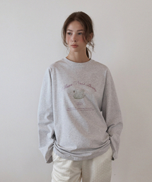 HANE（ハネ）の「スワンルーズフィットコットンTシャツ_Light Melange（Tシャツ/カットソー）」