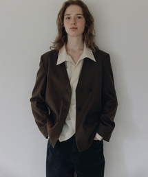 ANDNEEDS（アンドニーズ）の「Verona jacket (brown)（テーラードジャケット）」