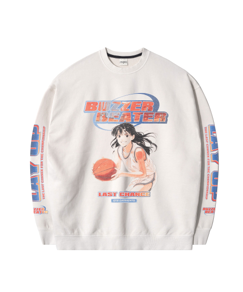 QT8 GARMENTS(キューティーエイトガーメント)の「RG Buzzer Beater Vintage Washed Sweatshirt (Ecru)(スウェット・レディース・その他・MEDIUM/LARGE/X-LARGE)」の2枚目の写真