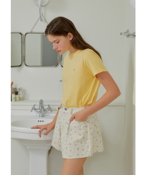 ANC FLOWER SHORT PANTS_IVORY