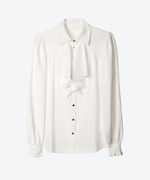 UNTAGE（アンテージ）の「フラウンスフラケットブラウス[ホワイト(WOMAN)]_UTS-FS01（シャツ/ブラウス）」