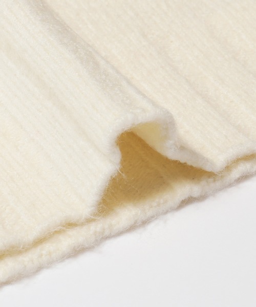 coca(coca)(コカ)の「ボリュームスリーブボトルネックニットトップス(ニット/セーター・レディース・アイボリー/ライトブルー・L/M/S)」の19枚目の写真
