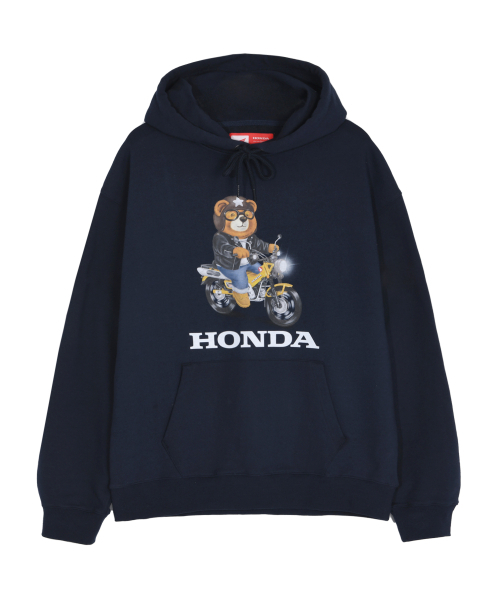 PHYPS MOTORCYCLE(フィップスモーターサイクル)の「Honda CT 125 Bear Hoodie_Navy(パーカー・レディース・その他・LARGE/MEDIUM/SMALL/X-LARGE)」の5枚目の写真