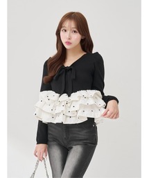 ボリュームフレアニットチュニック（ニット/セーター）｜Darich