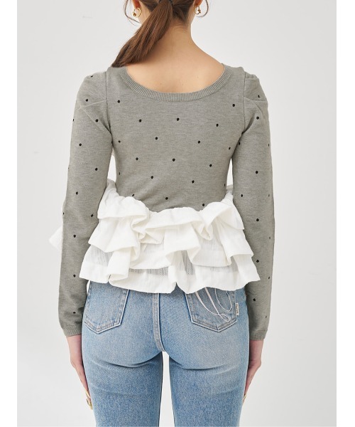 ボリュームフレアニットチュニック（ニット/セーター）｜Darich