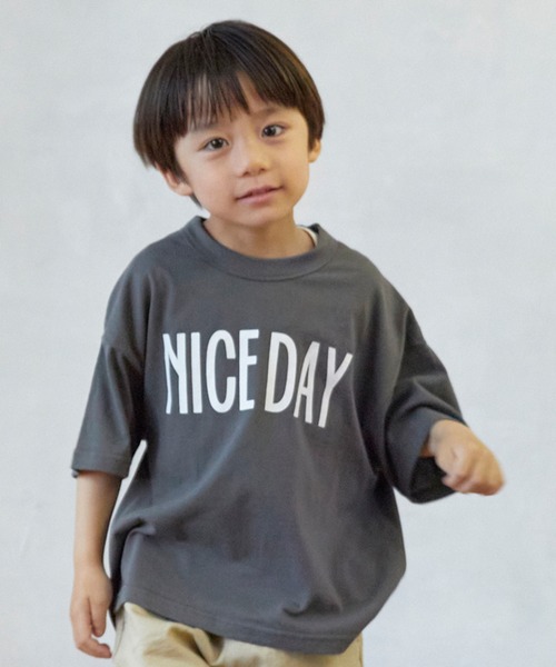 FOV(フォブ)の「FOV/フォブ NICE DAY Tシャツ(Tシャツ/カットソー・キッズ・ブラック/チャコールグレー/ホワイト・M/L/XL/S)」の3枚目の写真
