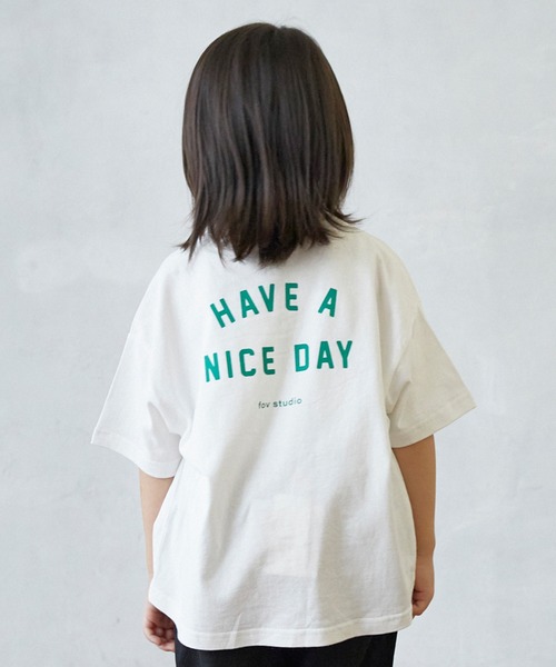 FOV(フォブ)の「FOV/フォブ NICE DAY Tシャツ(Tシャツ/カットソー・キッズ・ブラック/チャコールグレー/ホワイト・M/L/XL/S)」の4枚目の写真