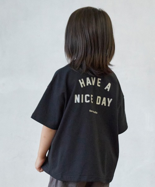 FOV(フォブ)の「FOV/フォブ NICE DAY Tシャツ(Tシャツ/カットソー・キッズ・ブラック/チャコールグレー/ホワイト・M/L/XL/S)」の7枚目の写真