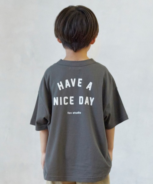FOV(フォブ)の「FOV/フォブ NICE DAY Tシャツ(Tシャツ/カットソー・キッズ・ブラック/チャコールグレー/ホワイト・M/L/XL/S)」の10枚目の写真