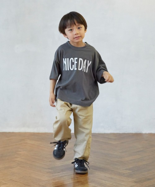 FOV(フォブ)の「FOV/フォブ NICE DAY Tシャツ(Tシャツ/カットソー・キッズ・ブラック/チャコールグレー/ホワイト・M/L/XL/S)」の11枚目の写真