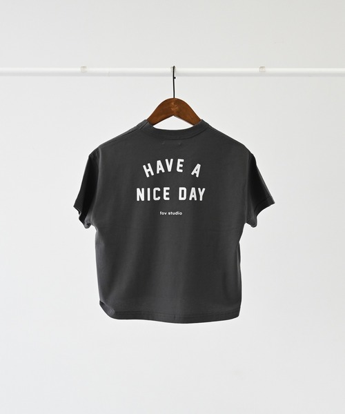 FOV(フォブ)の「FOV/フォブ NICE DAY Tシャツ(Tシャツ/カットソー・キッズ・ブラック/チャコールグレー/ホワイト・M/L/XL/S)」の18枚目の写真