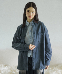 COMONINOZ（コモニノズ）の「CORDUROY COLLAR SHIRT [DEEP BLUE]（シャツ/ブラウス）」