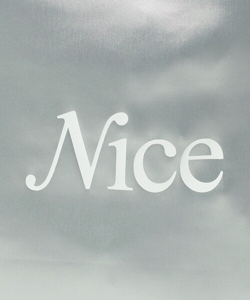NICE WEATHER(ナイスウェザー)の「<NICE WEATHER>サテン シグネチャーロゴ トートバッグ(トートバッグ・レディース・シルバー/ゴールド・FREE)」の16枚目の写真