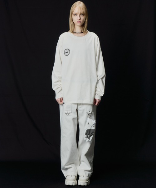 AIVER(アイバー)の「AIVER HAWK WIP L/S TEE(Tシャツ/カットソー・メンズ・ブラック/チャコールグレー/オフホワイト・LARGE/MEDIUM/SMALL)」の6枚目の写真