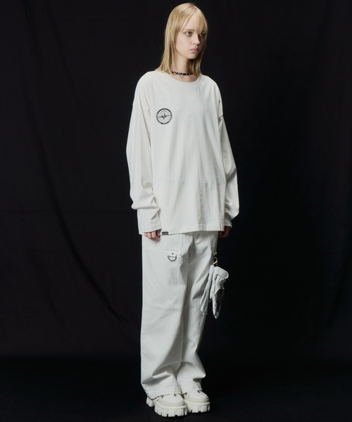 AIVER(アイバー)の「AIVER HAWK WIP L/S TEE(Tシャツ/カットソー・メンズ・ブラック/チャコールグレー/オフホワイト・LARGE/MEDIUM/SMALL)」の5枚目の写真