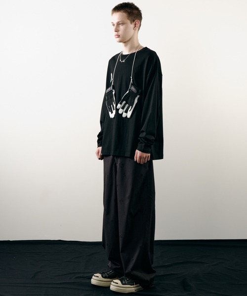 AIVER(アイバー)の「AIVER HAWK WIP L/S TEE(Tシャツ/カットソー・メンズ・ブラック/チャコールグレー/オフホワイト・LARGE/MEDIUM/SMALL)」の15枚目の写真