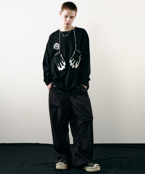 AIVER(アイバー)の「AIVER HAWK WIP L/S TEE(Tシャツ/カットソー・メンズ・ブラック/チャコールグレー/オフホワイト・LARGE/MEDIUM/SMALL)」の14枚目の写真
