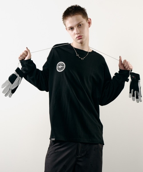 AIVER(アイバー)の「AIVER HAWK WIP L/S TEE(Tシャツ/カットソー・メンズ・ブラック/チャコールグレー/オフホワイト・LARGE/MEDIUM/SMALL)」の7枚目の写真