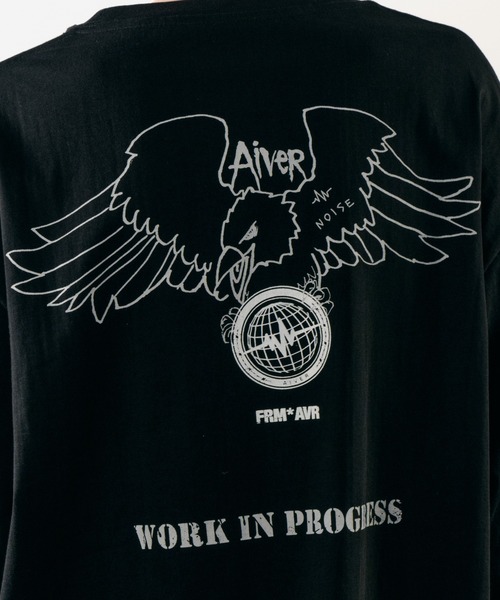 AIVER(アイバー)の「AIVER HAWK WIP L/S TEE(Tシャツ/カットソー・メンズ・ブラック/チャコールグレー/オフホワイト・LARGE/MEDIUM/SMALL)」の11枚目の写真