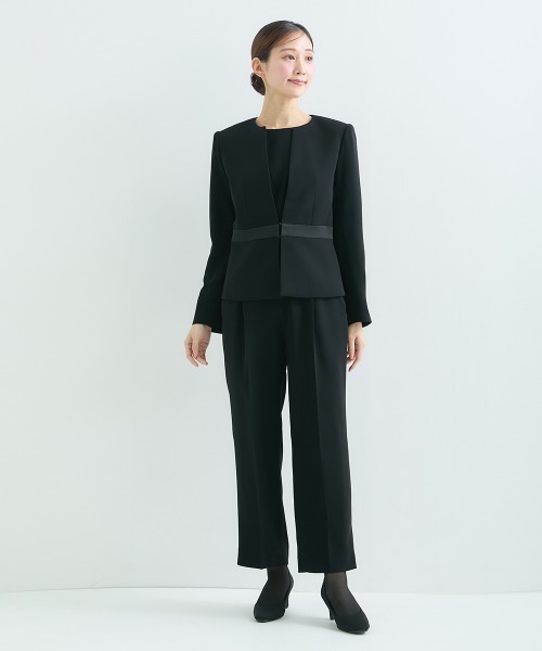 セール】小さいサイズ 【喪服・礼服】日本製生地使用 洗える3点パンツ