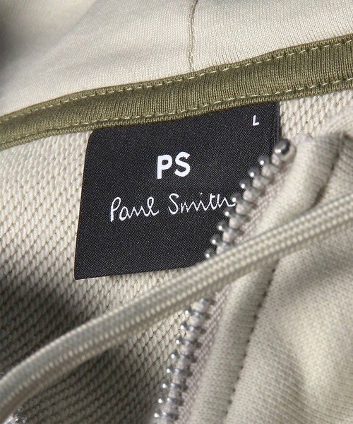 PS Paul Smith(ピーエスポールスミス)の「Sports Stripe Zebra ワンポイント パーカ / 162503 361R(パーカー・メンズ・オフホワイト・XX-LARGE/SMALL/MEDIUM/LARGE/X-LARGE)」の5枚目の写真