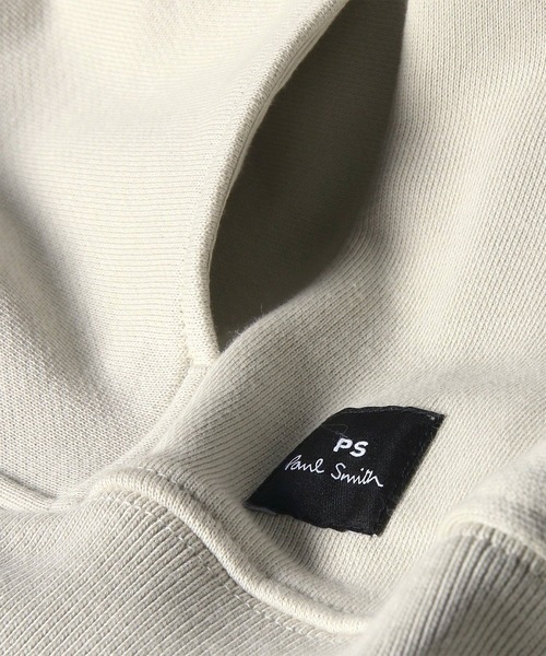 PS Paul Smith(ピーエスポールスミス)の「Sports Stripe Zebra ワンポイント パーカ / 162503 361R(パーカー・メンズ・オフホワイト・XX-LARGE/SMALL/MEDIUM/LARGE/X-LARGE)」の3枚目の写真